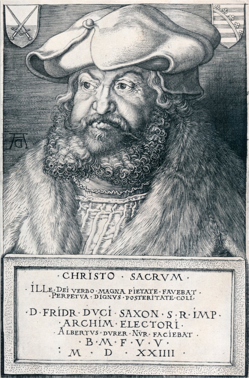 Fredrik den vise, kurfyrst av Sachsen, 1524 1906. av Albrecht Dürer