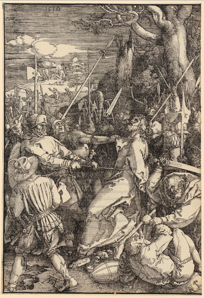 Kristi arrestasjon, blad 4 i serien «Den store lidelseshistorien» av Albrecht Dürer