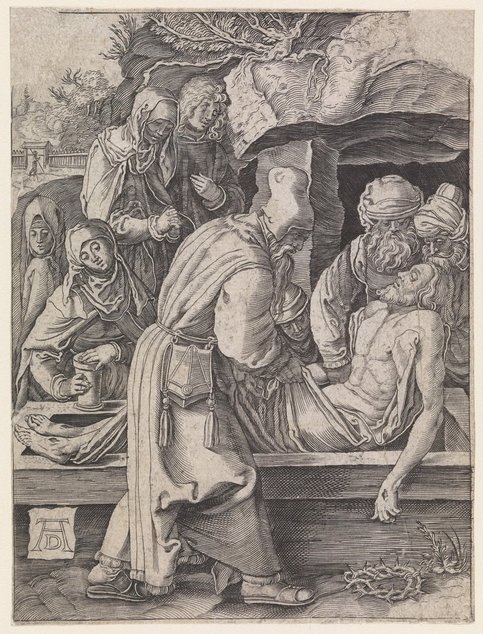 Kristi begravelse av Albrecht Dürer