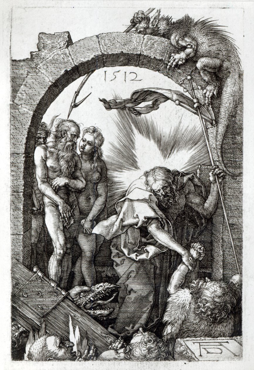 Harrowing of Hell eller Kristi nedstigning til Limbo, 1512 av Albrecht Dürer