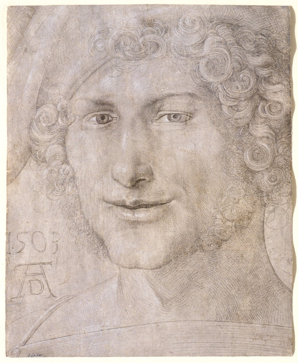 Hode av en ung mann av Albrecht Dürer
