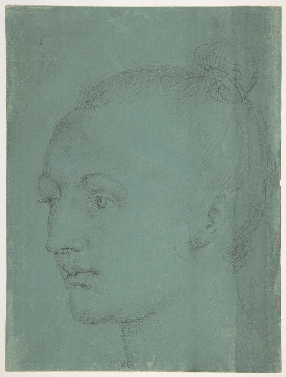Hode av en ung kvinne av Albrecht Dürer