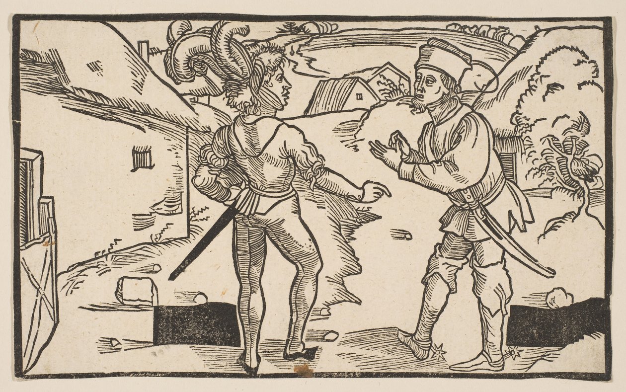 Heauton Timourumenos, fra The Comedies of Terence, 1800-talls opptrykk.n.d. av Albrecht Dürer