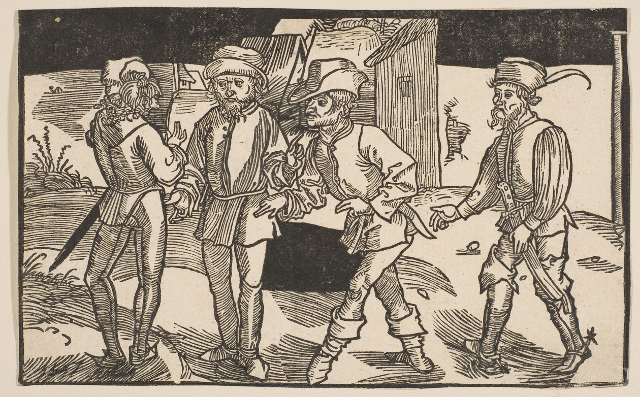 Heauton Timourumenos, fra The Comedies of Terence, 1800-talls opptrykk.n.d. av Albrecht Dürer