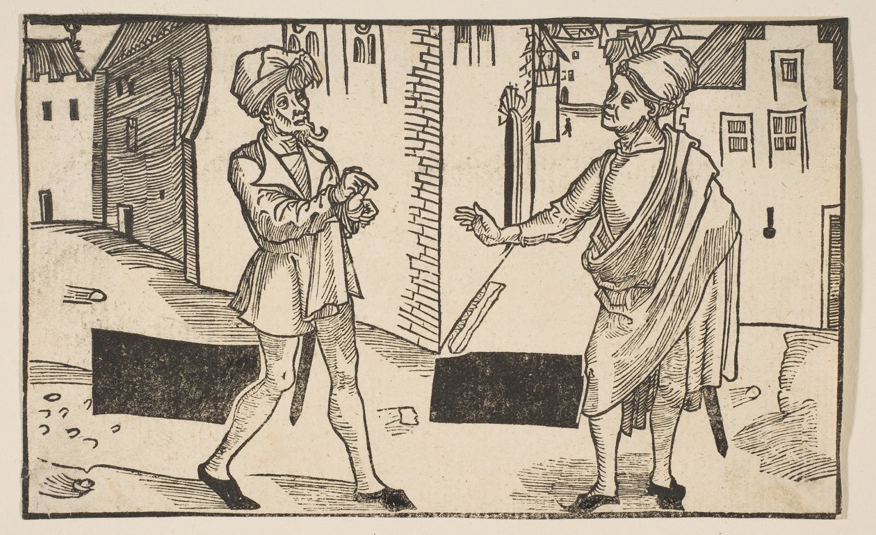 Hecyra, fra The Comedie of Terence, opptrykk fra 1800-tallet.n.d. av Albrecht Dürer