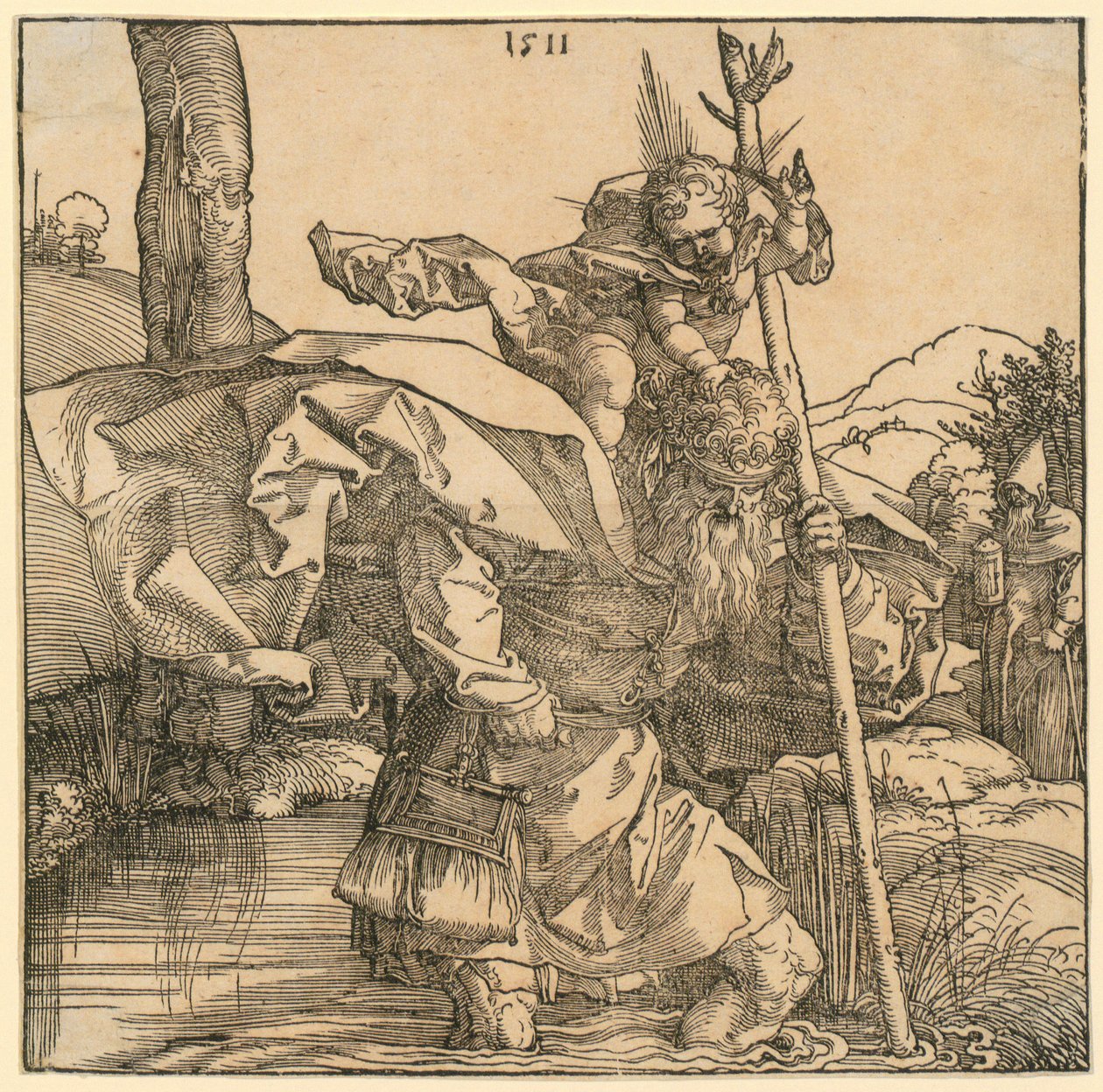 Den hellige familie med Joakim og Anna under treet av Albrecht Dürer