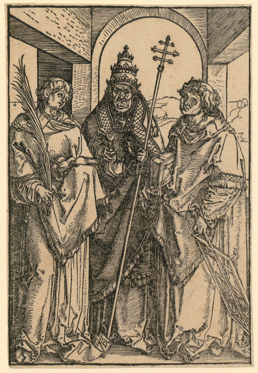 De hellige Stefanus, Sixtus og Laurentius av Albrecht Dürer