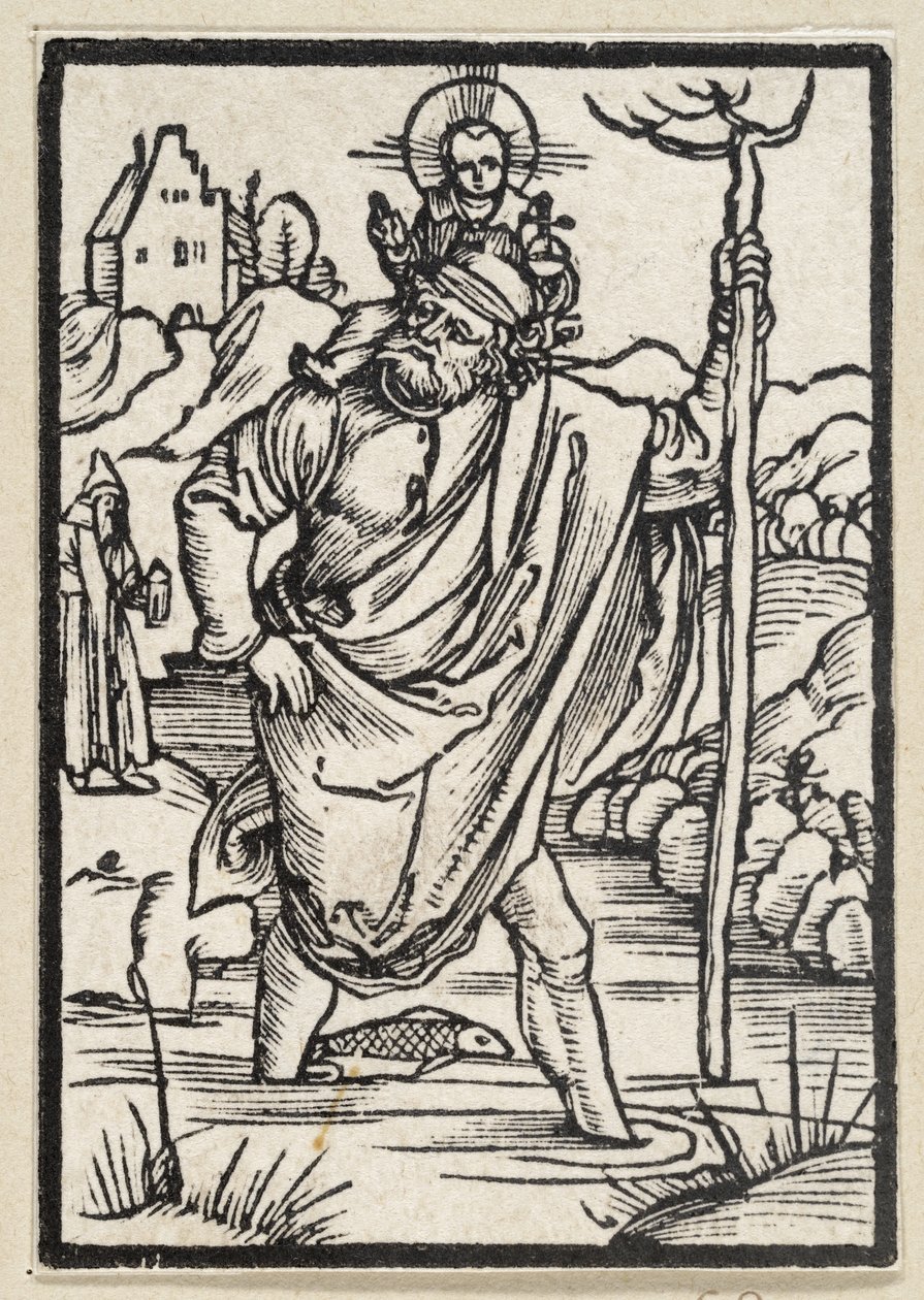 Sankt Kristoffer (63 religiøse scener) av Albrecht Dürer