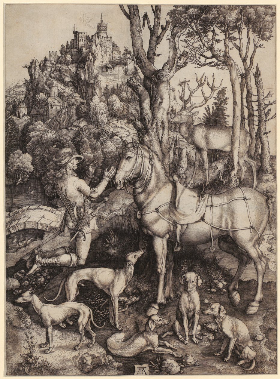 Sankt Eustachius av Albrecht Dürer