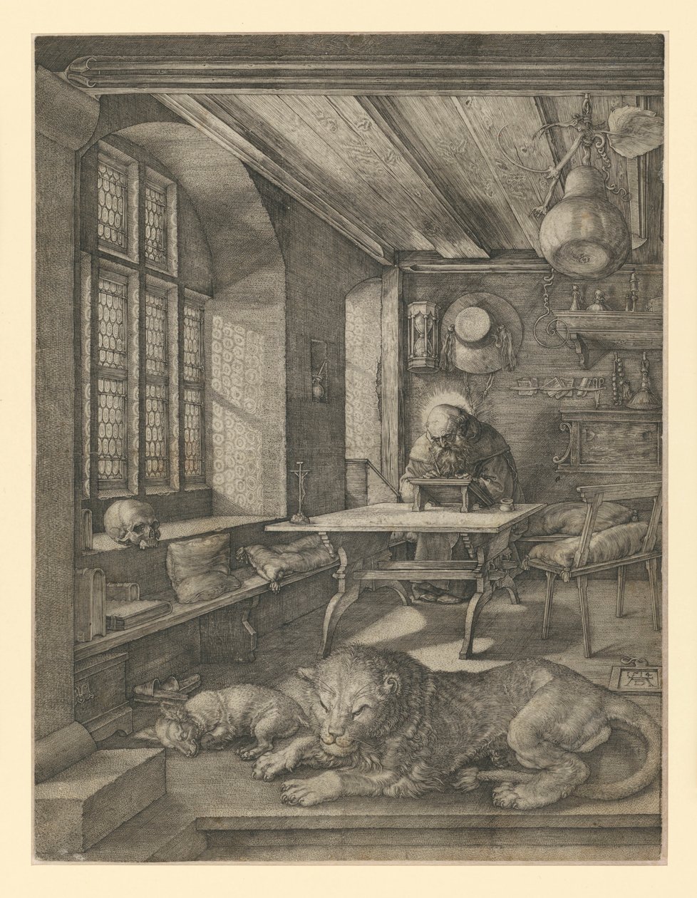 Den hellige Hieronymus i sitt arbeidsværelse av Albrecht Dürer
