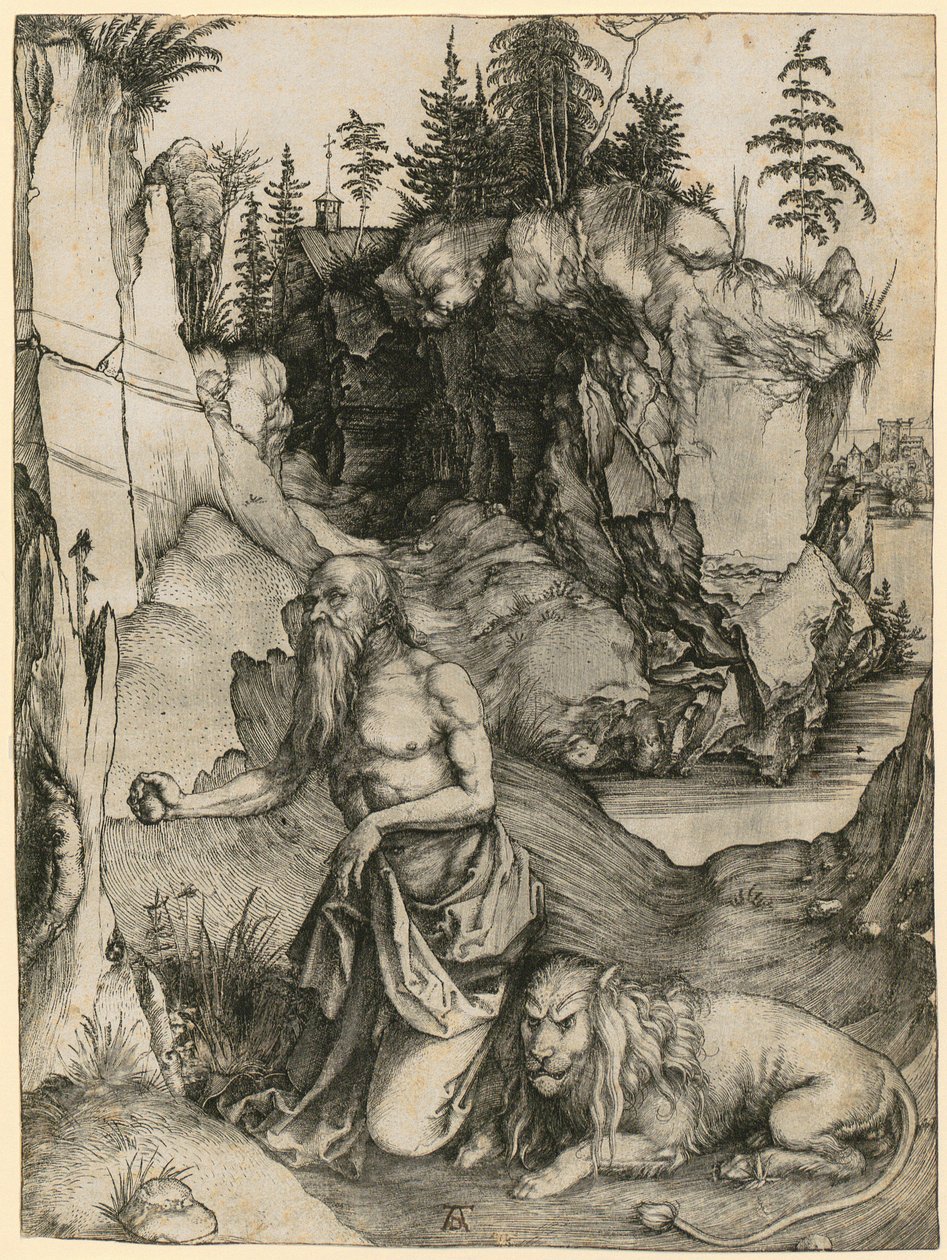 Den hellige Hieronymus i ørkenen av Albrecht Dürer