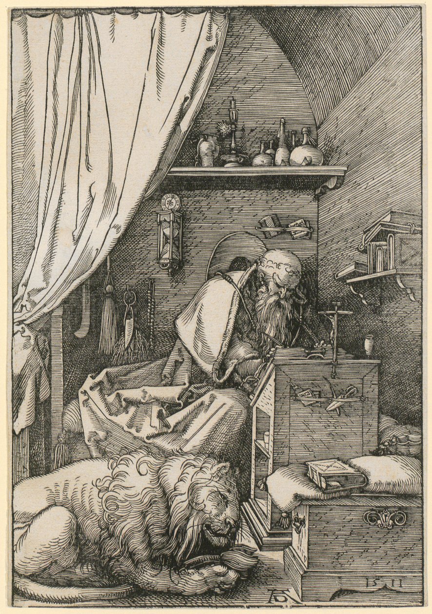Den hellige Hieronymus i cellen av Albrecht Dürer