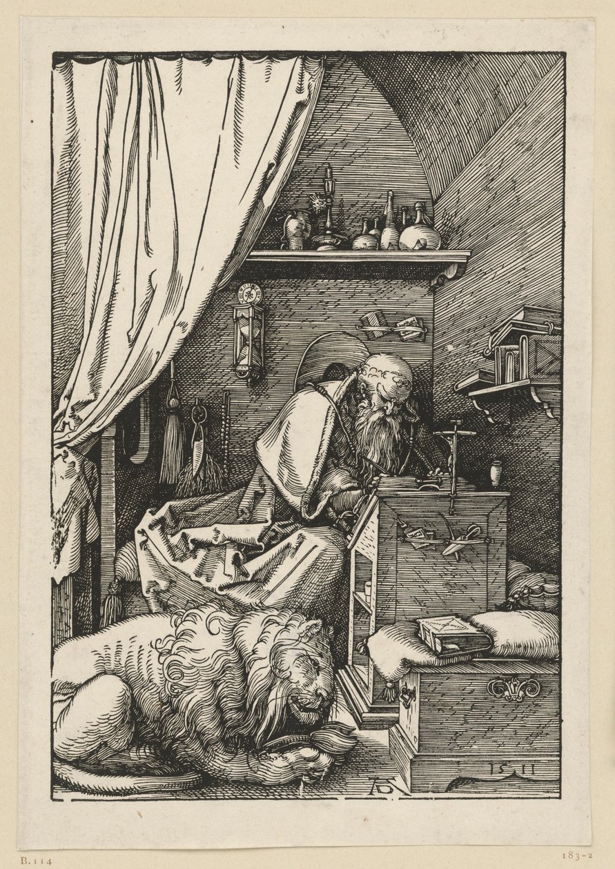 Sankt Hieronymus i sin celle av Albrecht Dürer