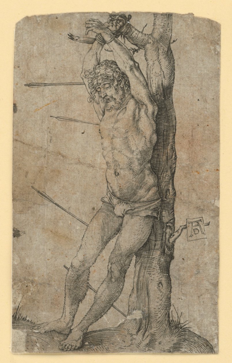 Sankt Sebastian bundet til et tre av Albrecht Dürer