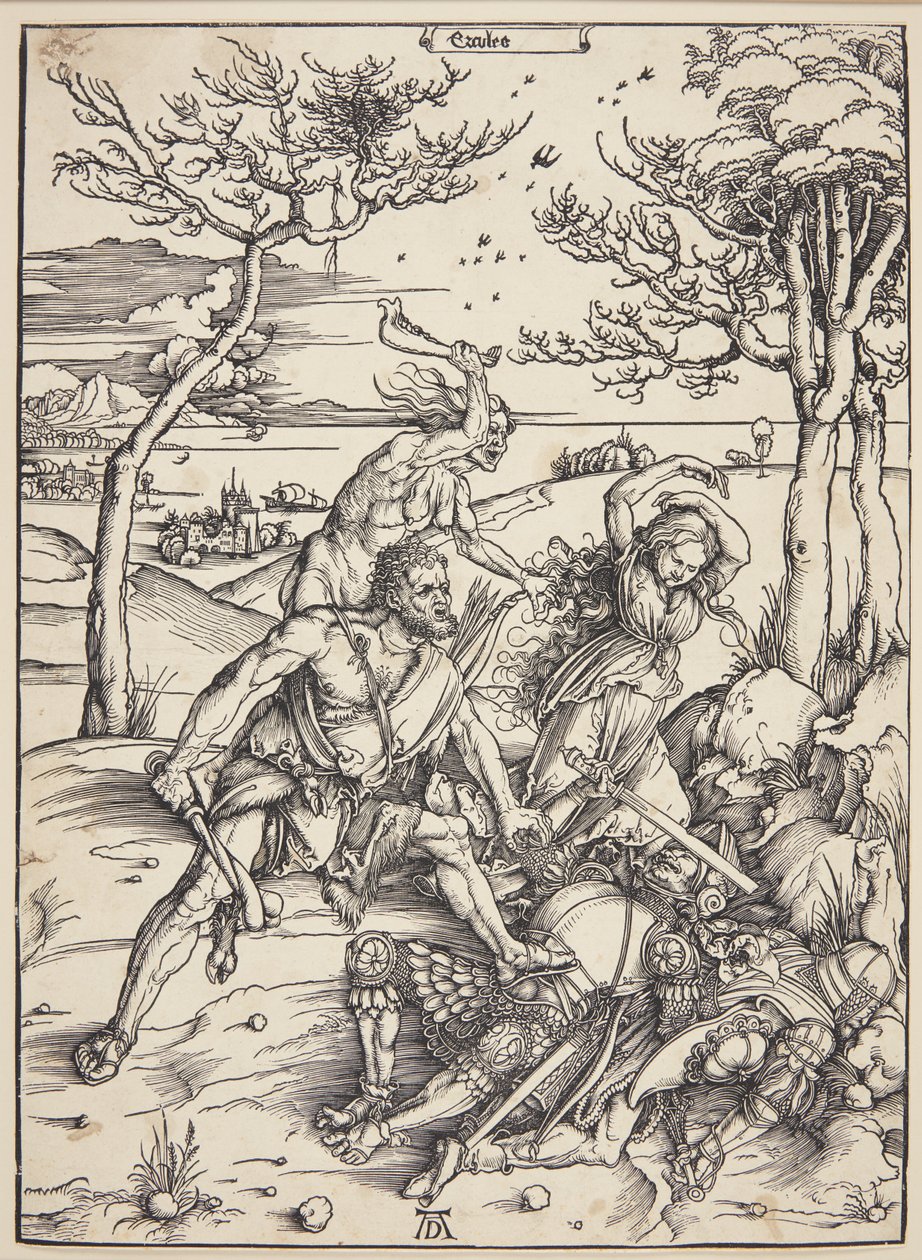 Hercules erobret Molionide-tvillingene av Albrecht Dürer
