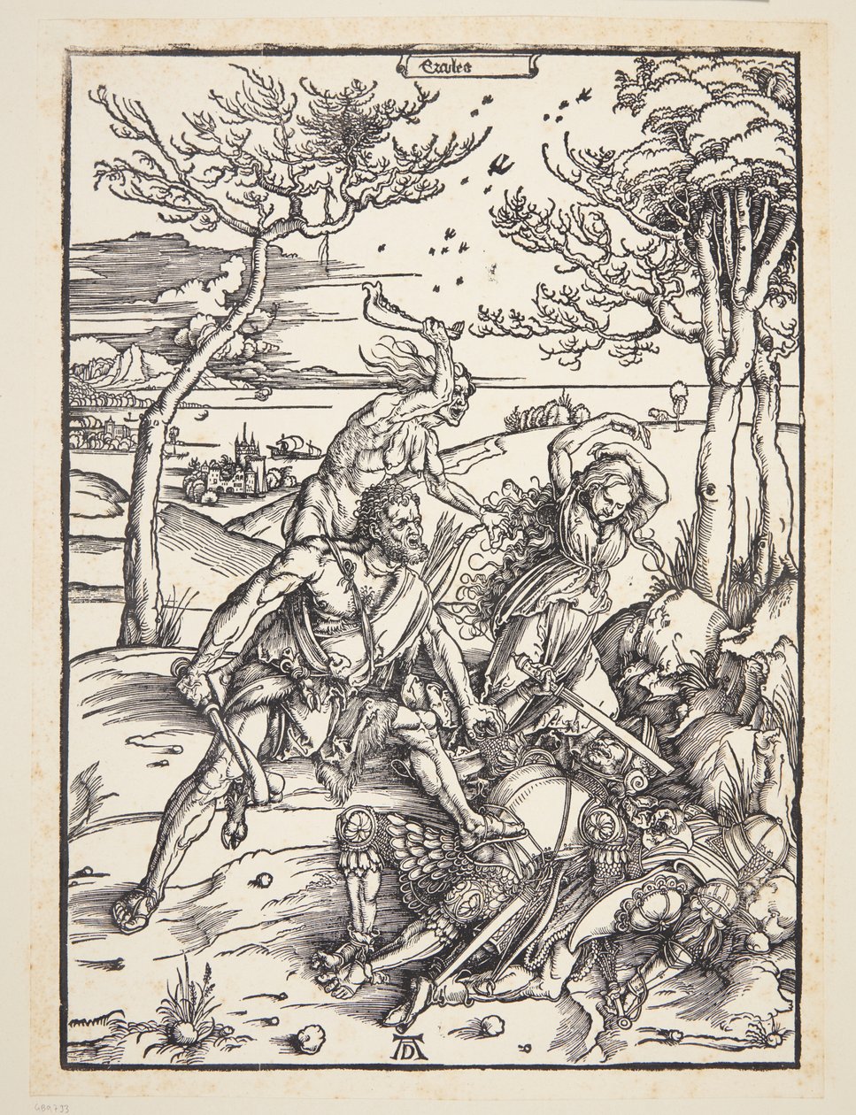 Hercules erobret Molionide-tvillingene av Albrecht Dürer