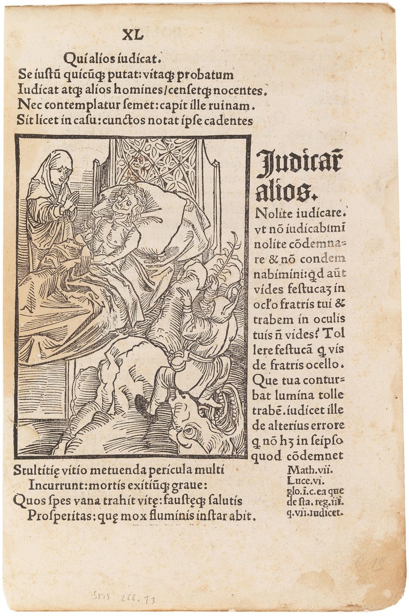 Illustrasjon til boken Ship of Fools av Sebastian Brant, 1494. av Albrecht Dürer