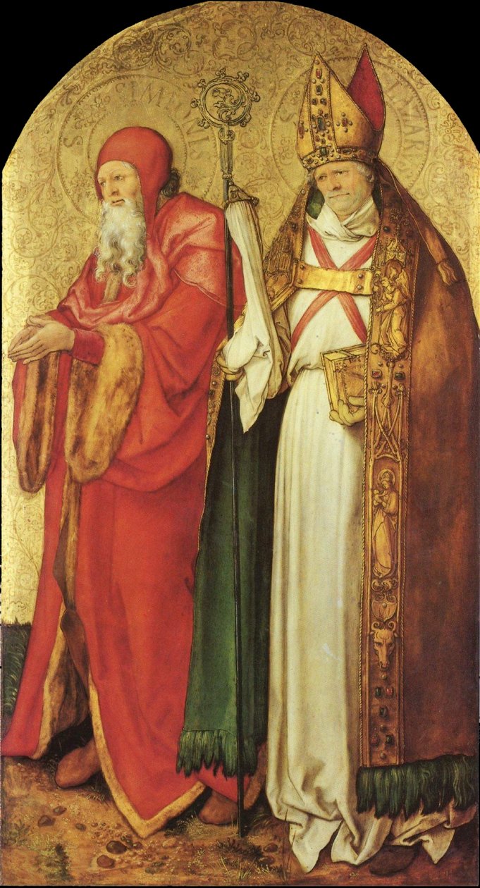 Jabach-alteret: De hellige Simeon og Lazarus av Albrecht Dürer