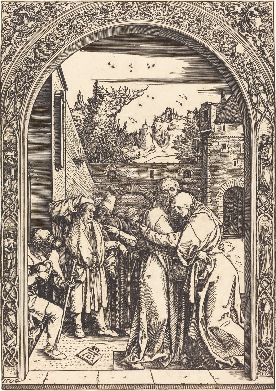 Joachim og Anna ved Golden Gate av Albrecht Dürer