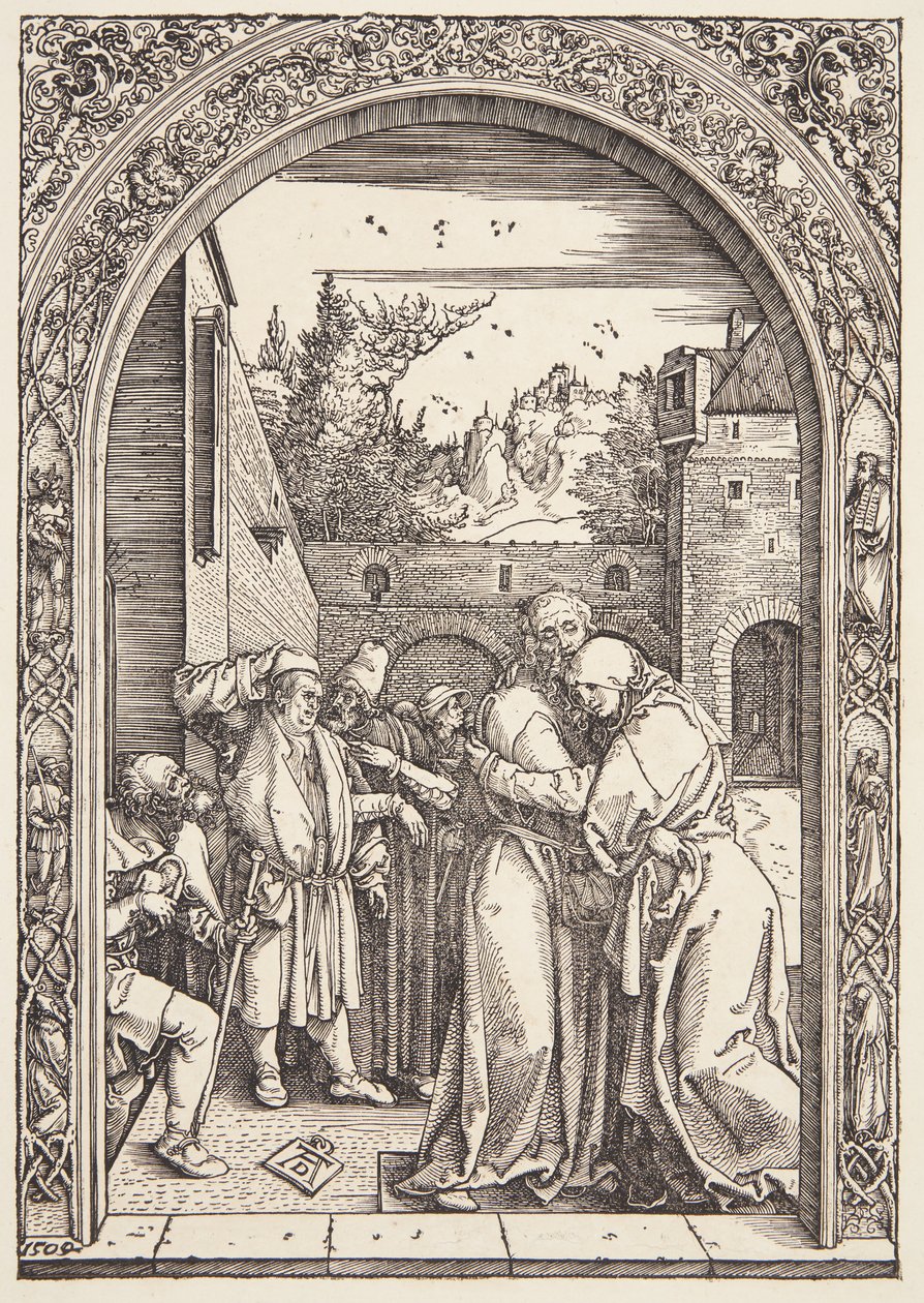 Joachim og St. Ann møtes ved Golden Gate av Albrecht Dürer