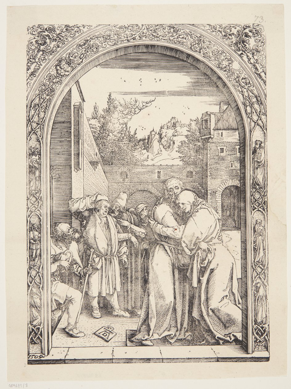 Joachim og St. Ann møtes ved Golden Gate av Albrecht Dürer