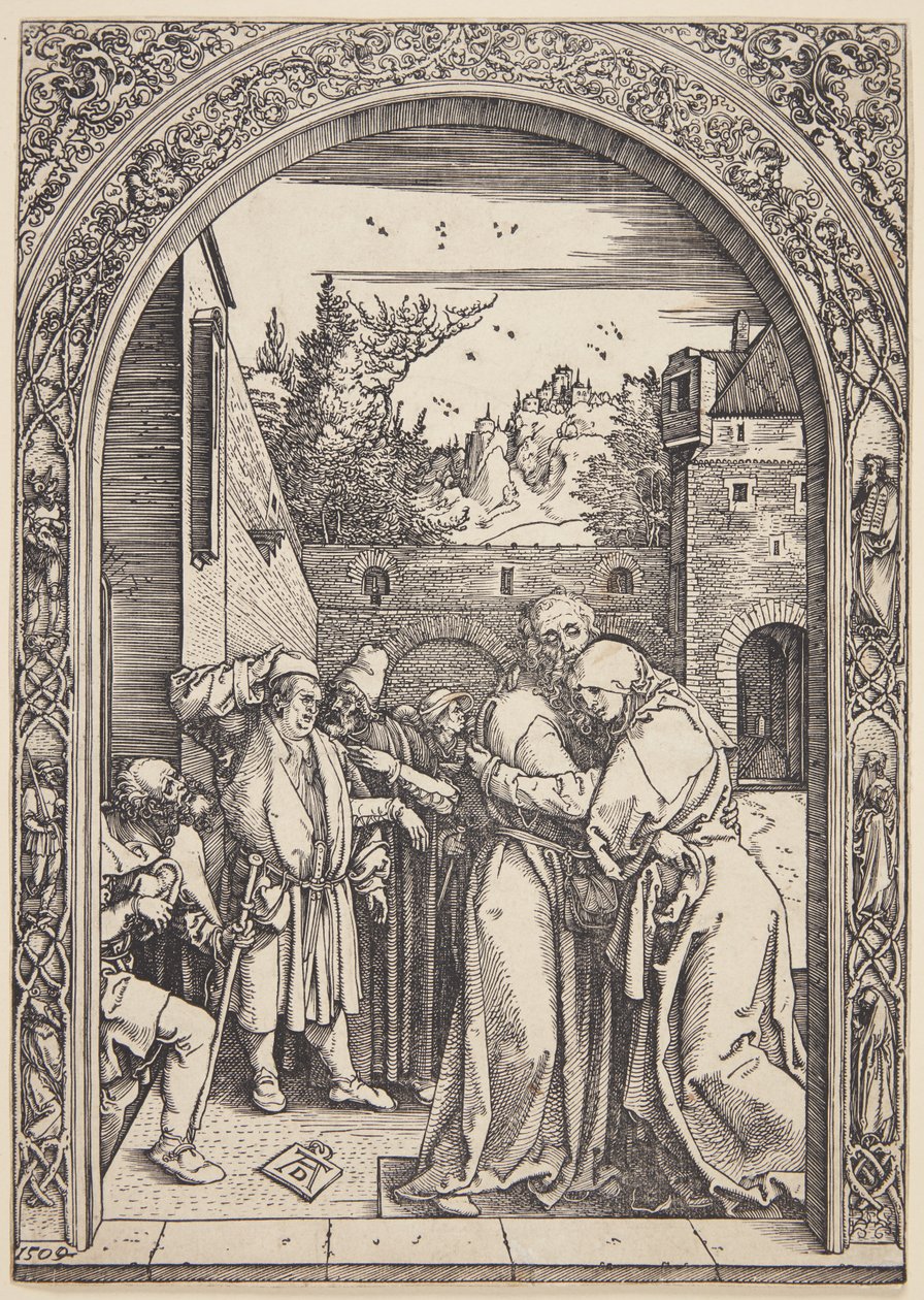 Joachim og St. Ann møtes ved Golden Gate av Albrecht Dürer