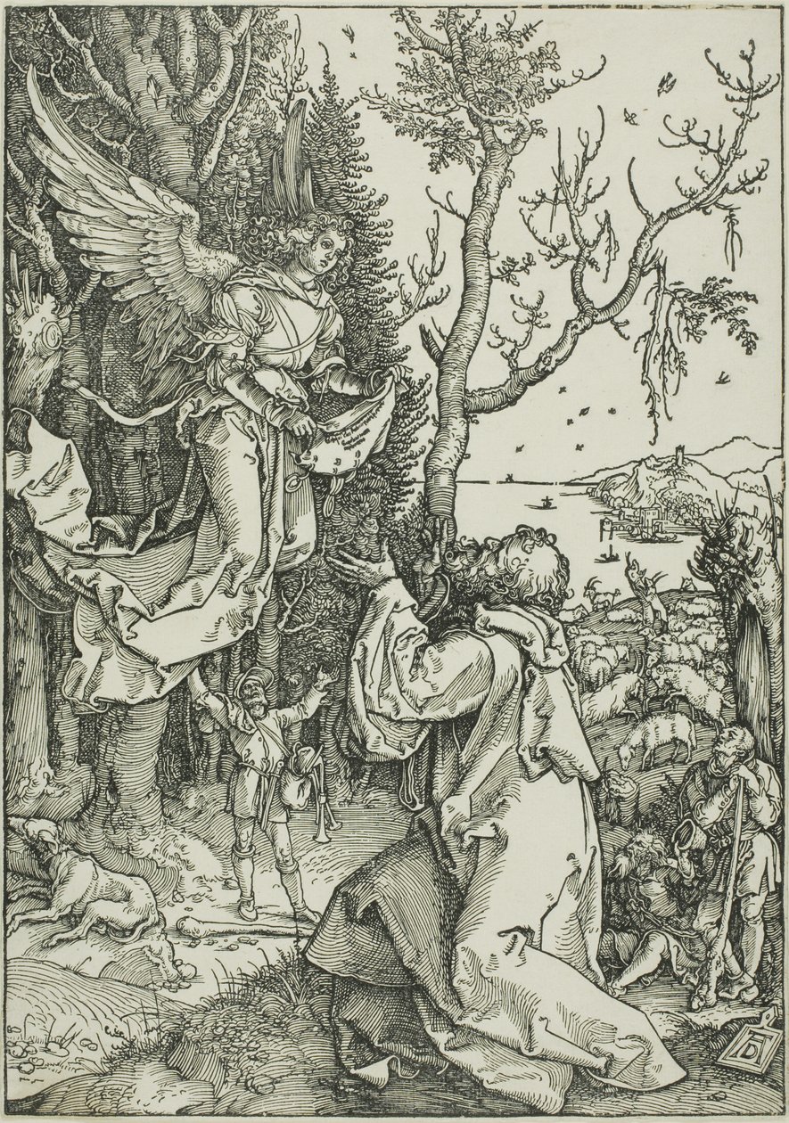 Joachim og engelen, fra Jomfruens liv av Albrecht Dürer