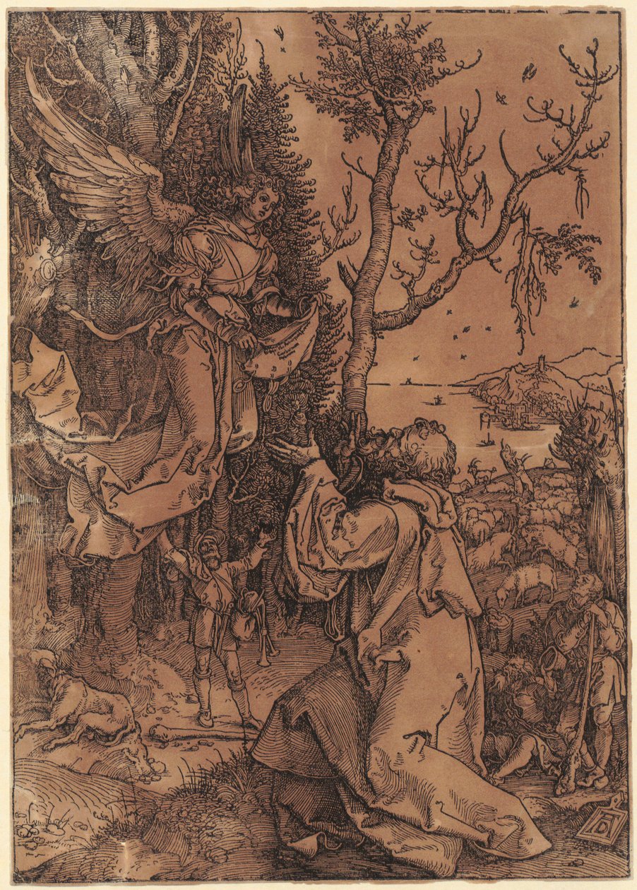 Joakim på marken, blad 3 fra serien «Marias liv» av Albrecht Dürer