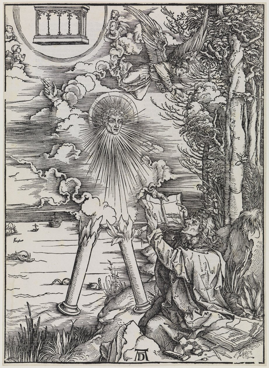 Johannes som sluker boken / «Den sterke engelen» av Albrecht Dürer