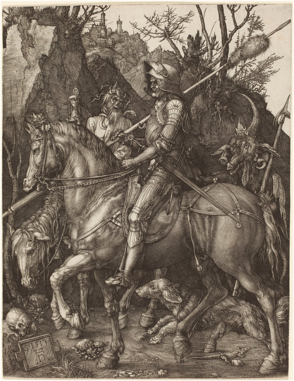 Ridder, død og djevel av Albrecht Dürer