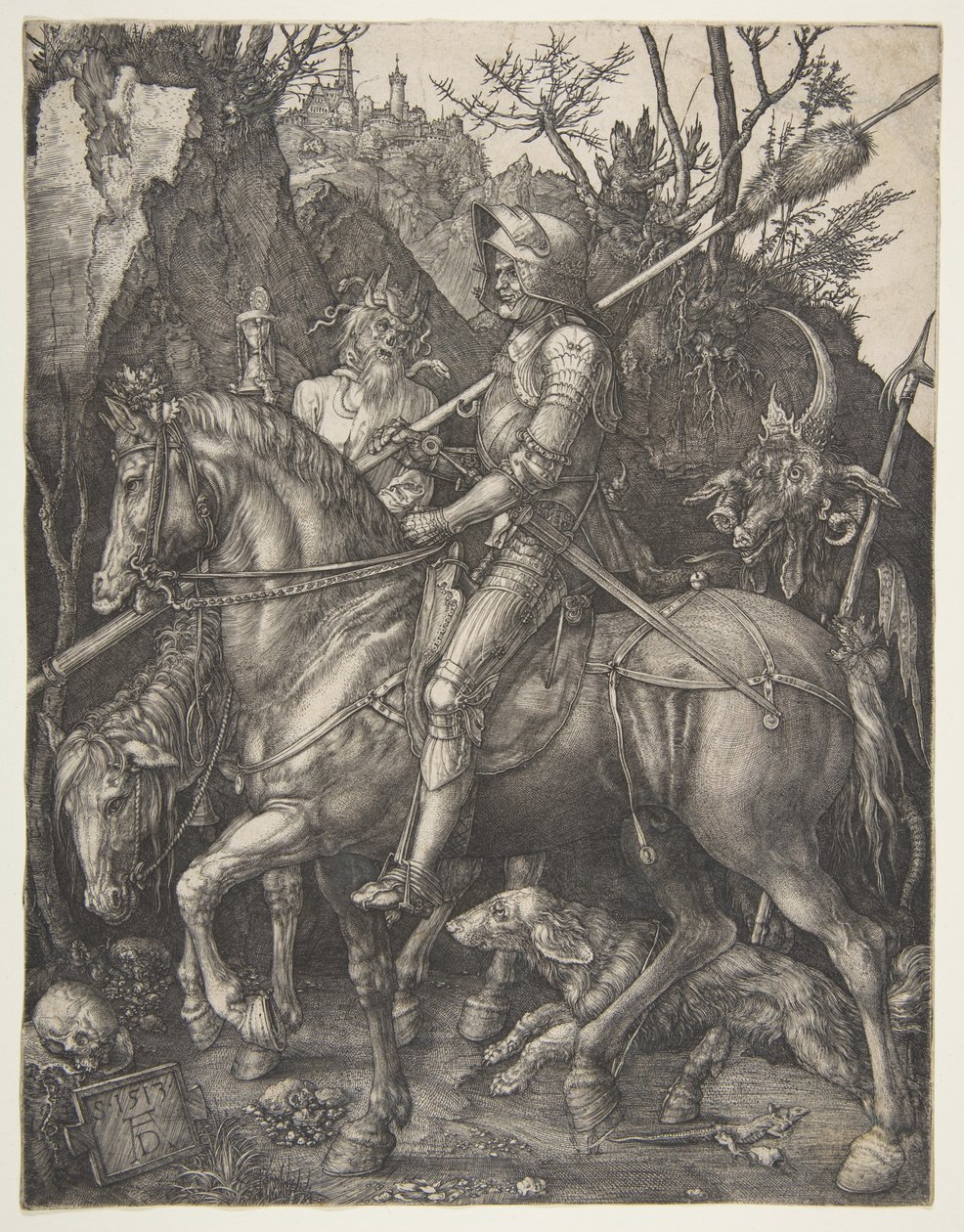 Ridder, døden og djevelen av Albrecht Dürer