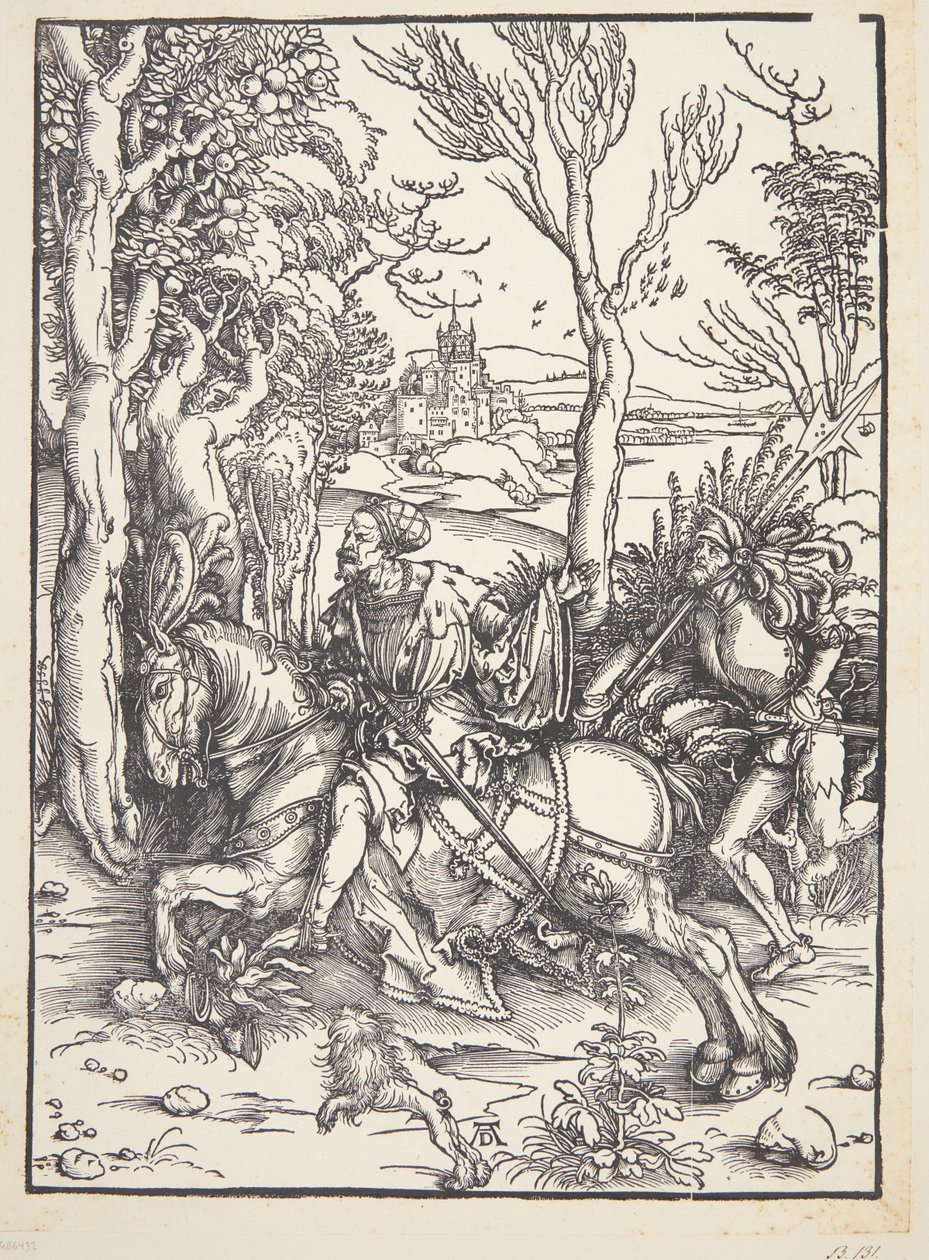Ridder og lansquenet av Albrecht Dürer