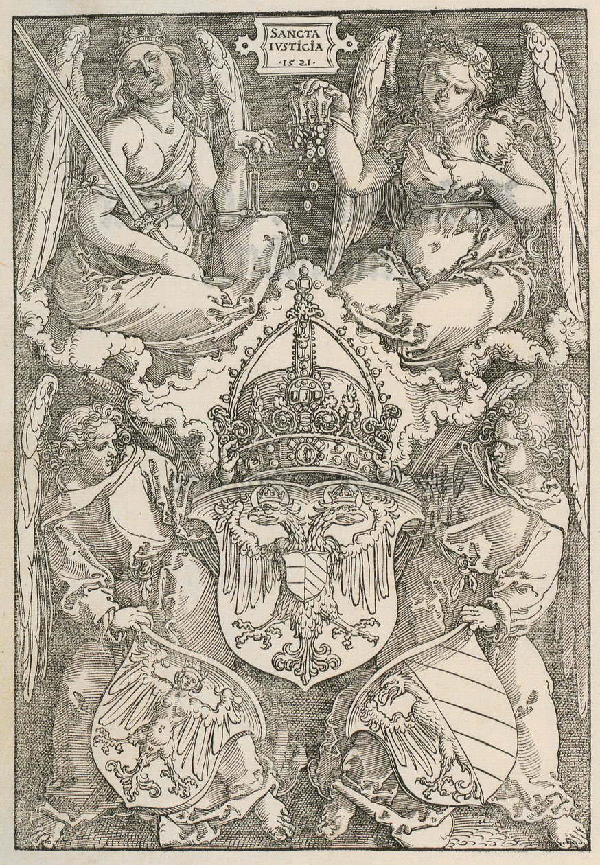 Knut med hjerteformet skjold av Albrecht Dürer