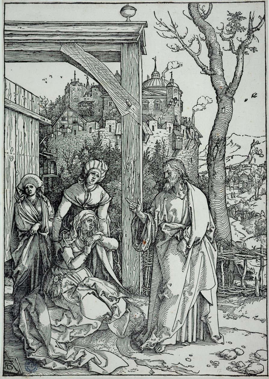 Jomfruens liv: Jesus tar farvel med sin mor (Bartsch 92) av Albrecht Dürer