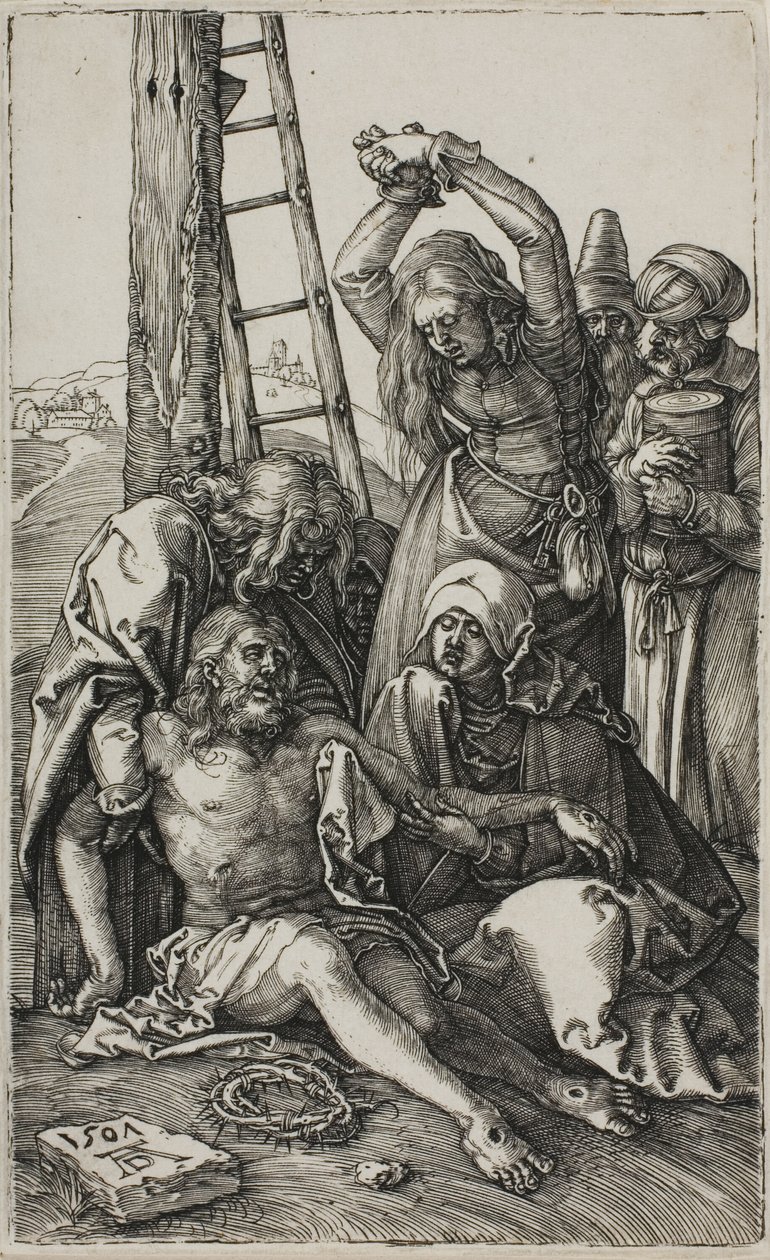 Lamentation of Christ, fra The Engraved Passion av Albrecht Dürer
