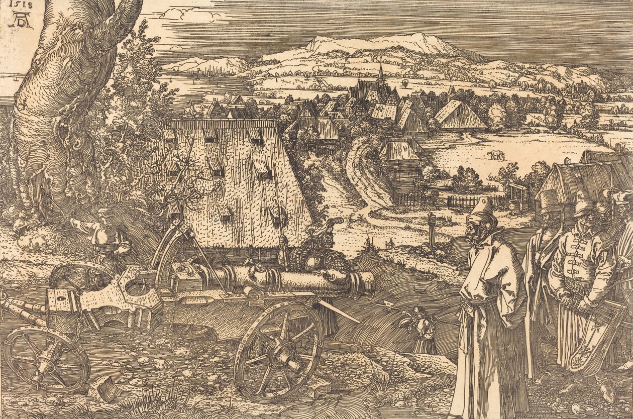 Landskap med kanonen, 1518. av Albrecht Dürer