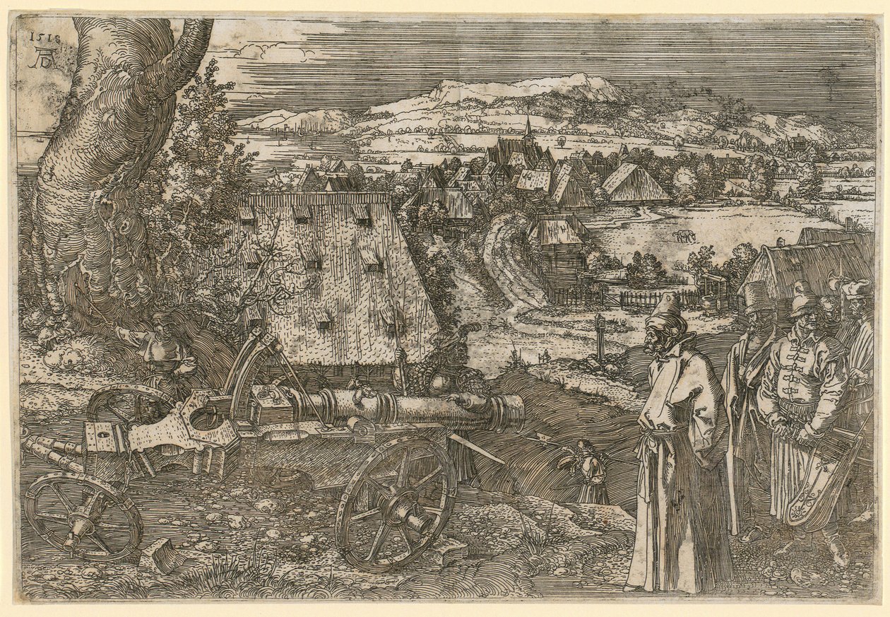 Landskap med kanon av Albrecht Dürer