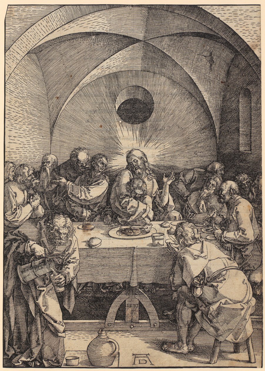 Det siste nattverden, ark 2 i serien «Den store lidelsen» av Albrecht Dürer
