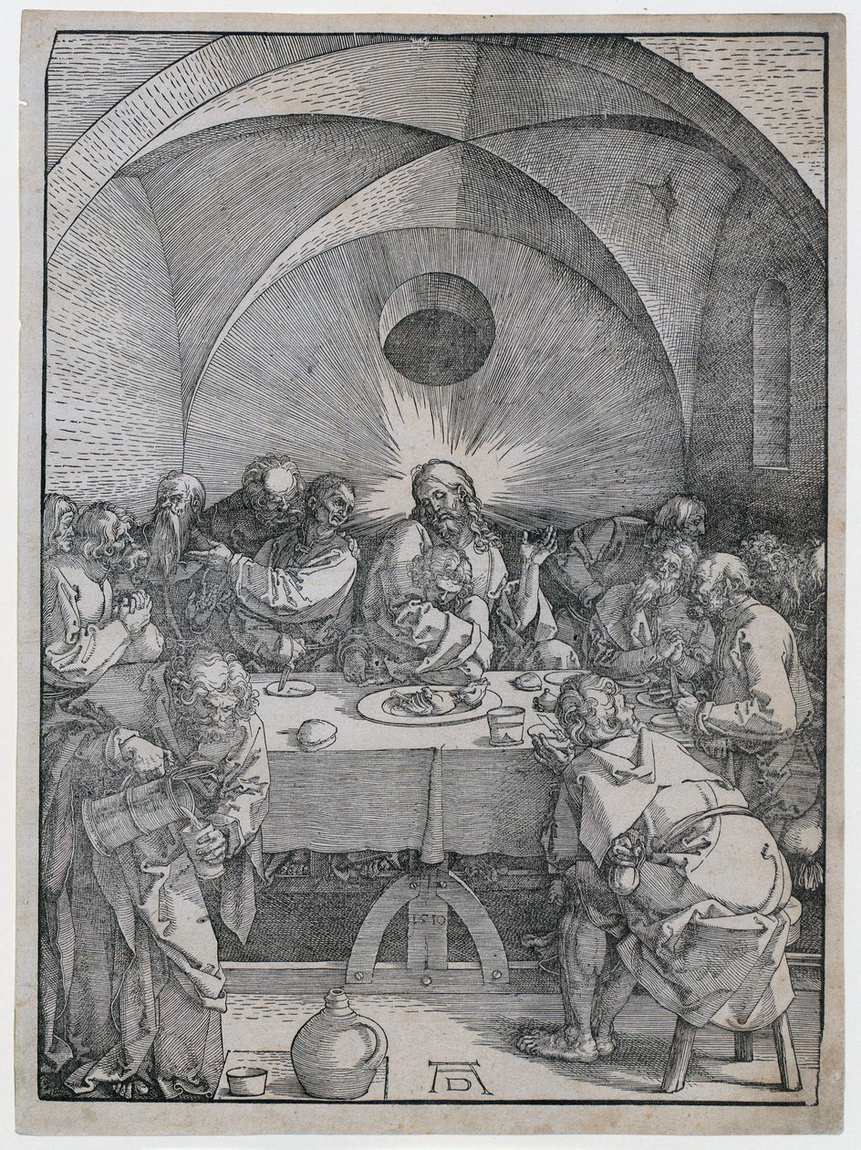 Det siste nattverden, ark 2 i serien «Den store lidelsen» av Albrecht Dürer