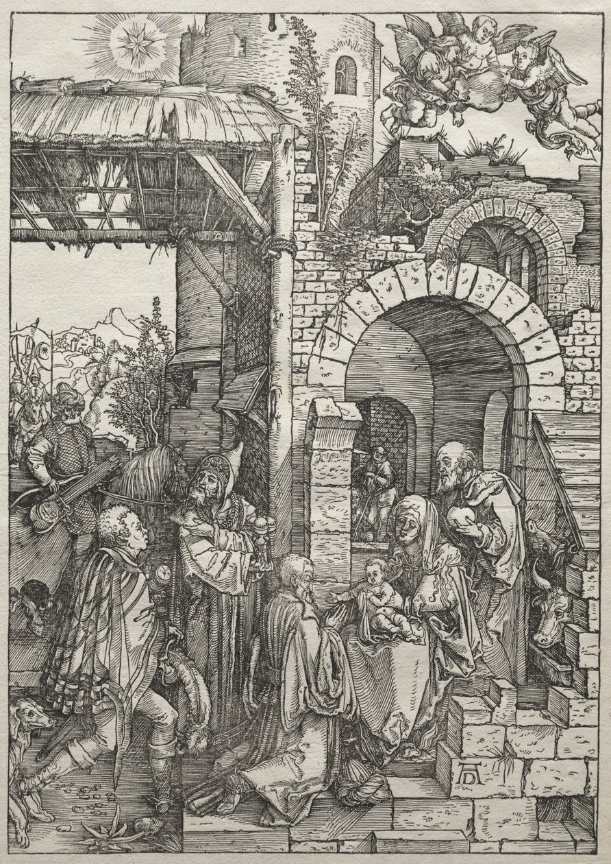 Jomfruens liv: tilbedelse av magiene av Albrecht Dürer