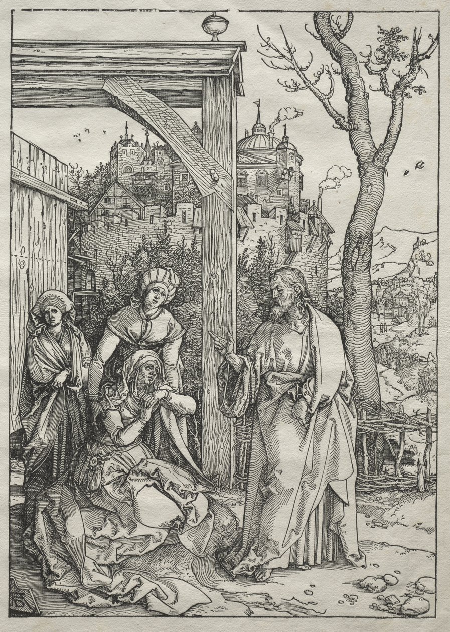 Jomfru Marias liv: Kristus tar farvel med sin mor av Albrecht Dürer