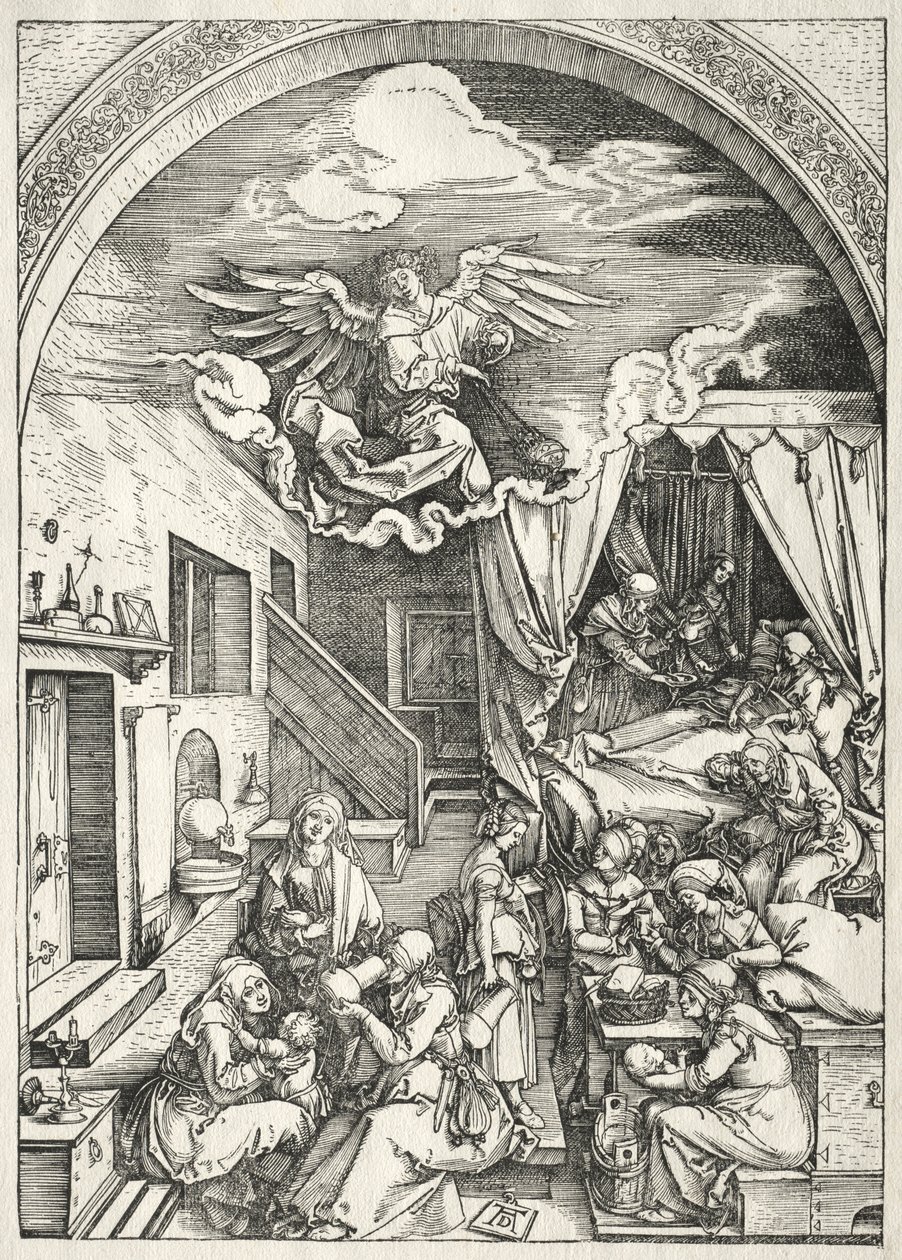 Jomfruens liv: Jomfruens fødsel av Albrecht Dürer