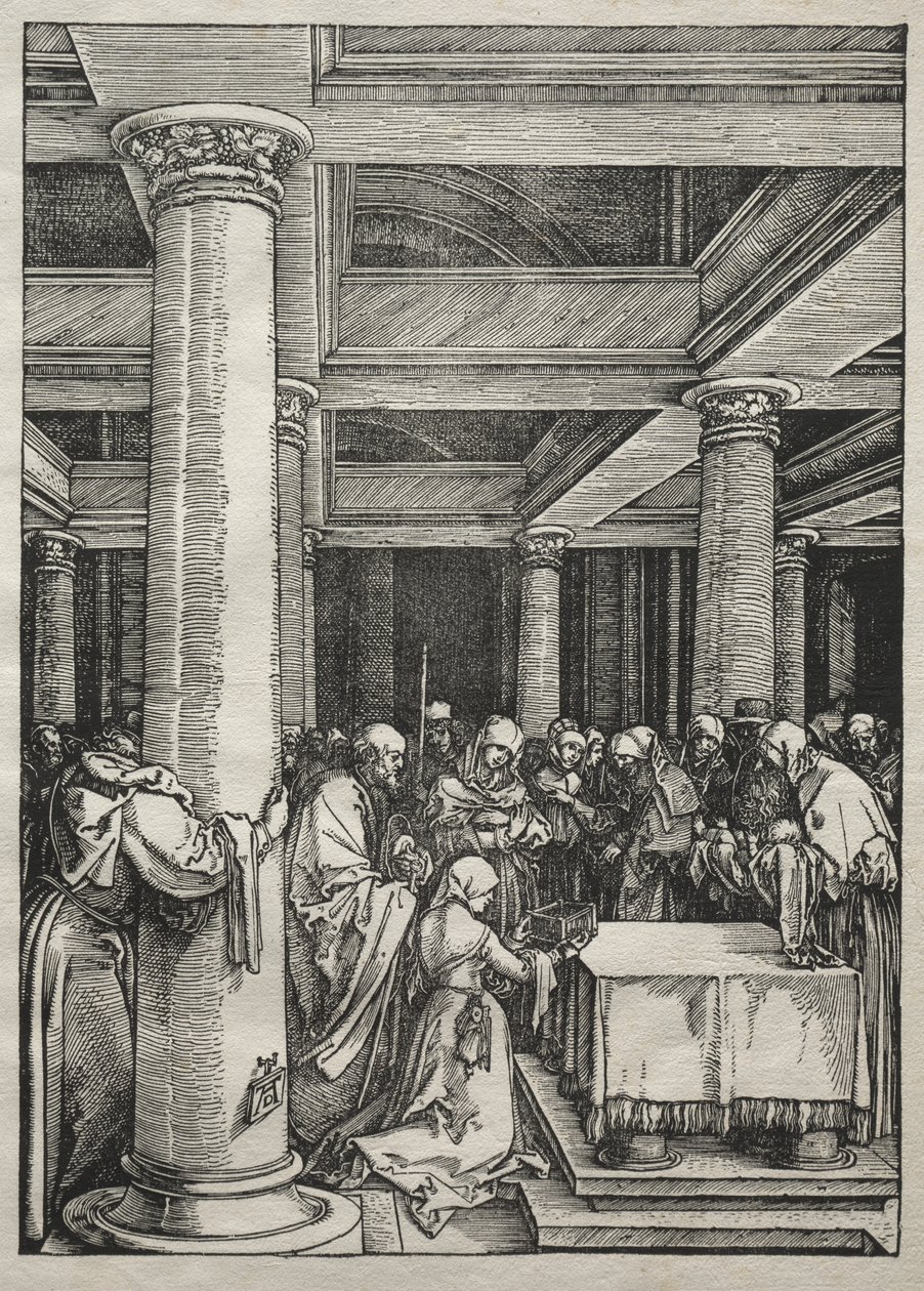 Jomfruens liv: Presentasjon av Jesus i tempelet av Albrecht Dürer