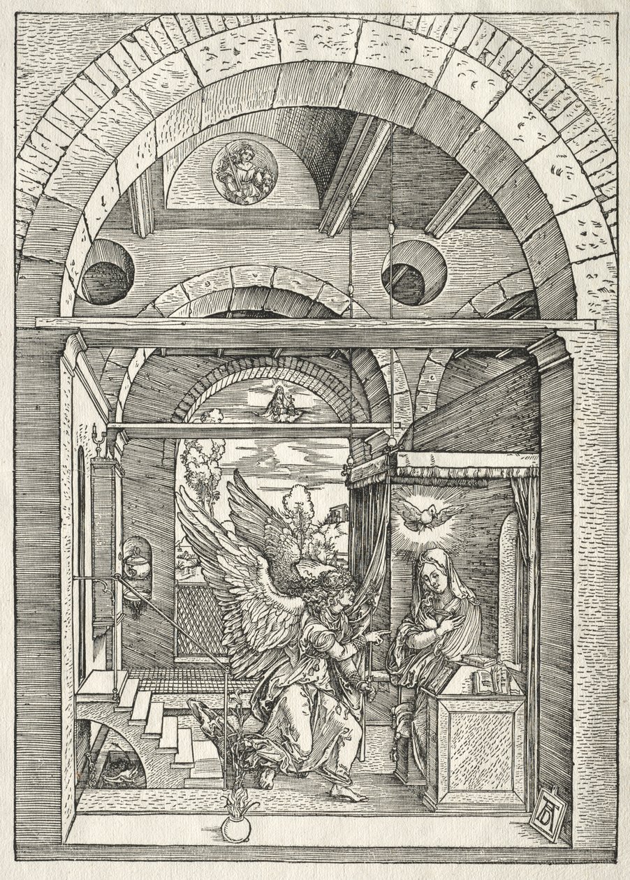 Jomfruens liv: Bebudelsen av Albrecht Dürer
