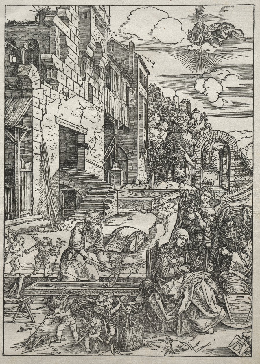 Jomfruens liv: resten i Egypt av Albrecht Dürer