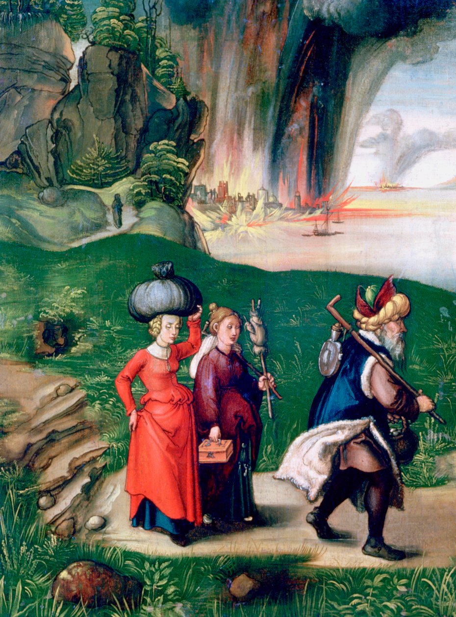 Lot og hans døtre, 1496-1499 av Albrecht Dürer