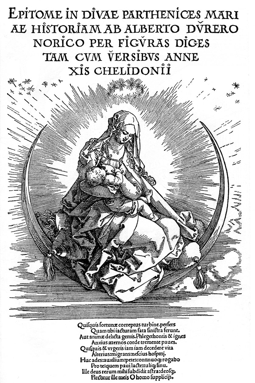 Madonna som ammende mor og guddommelig vesen, 1511, 1936 av Albrecht Dürer