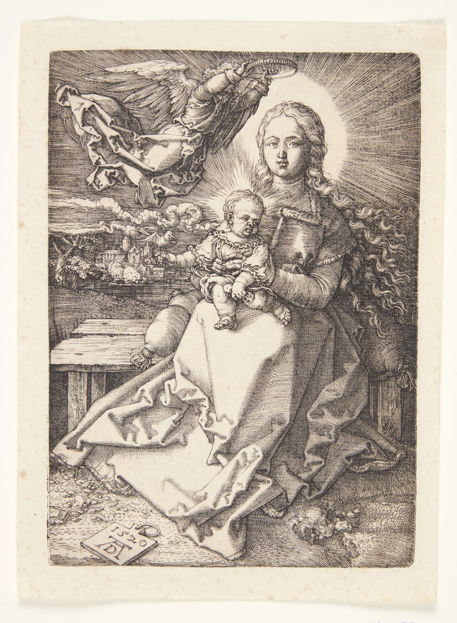 Madonna kronet av en engel av Albrecht Dürer