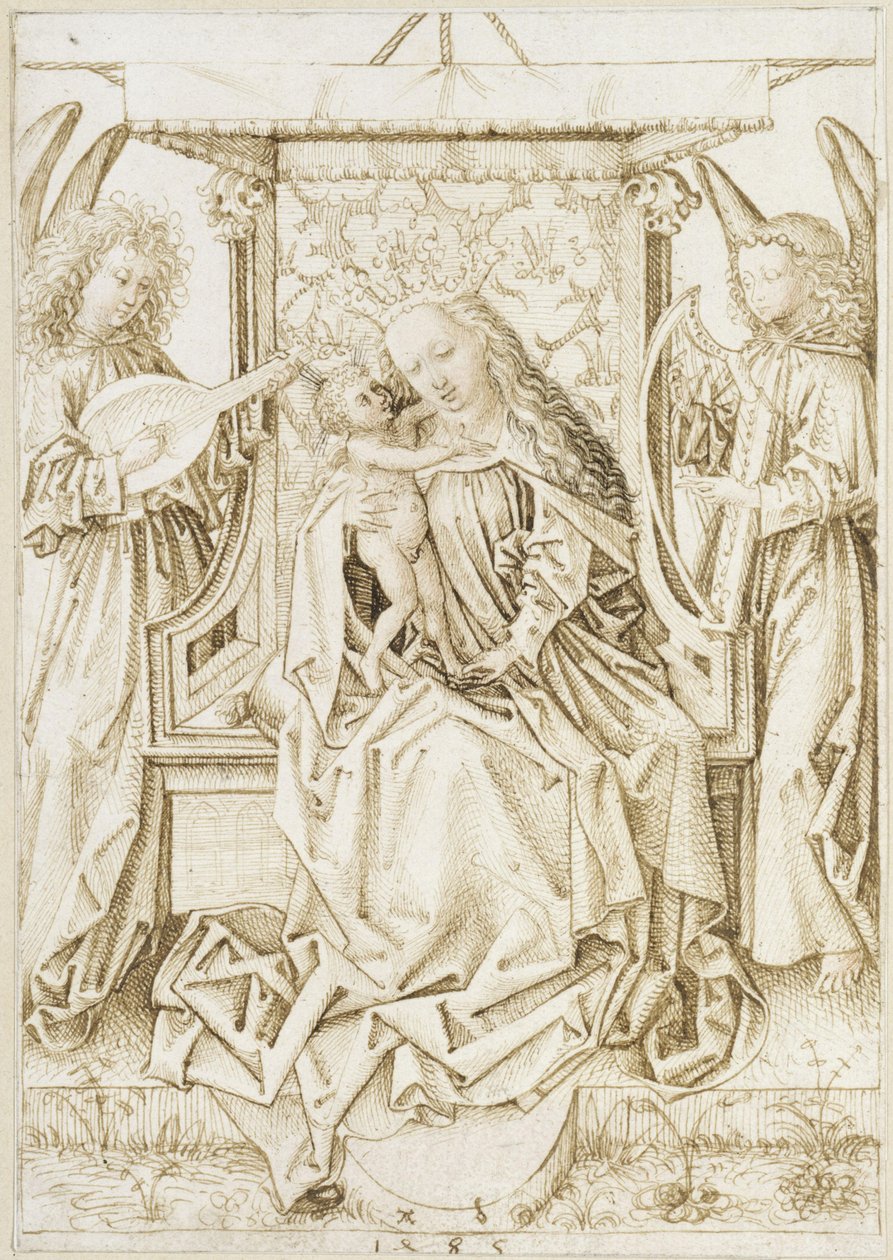 Madonna med musiserende engler av Albrecht Dürer