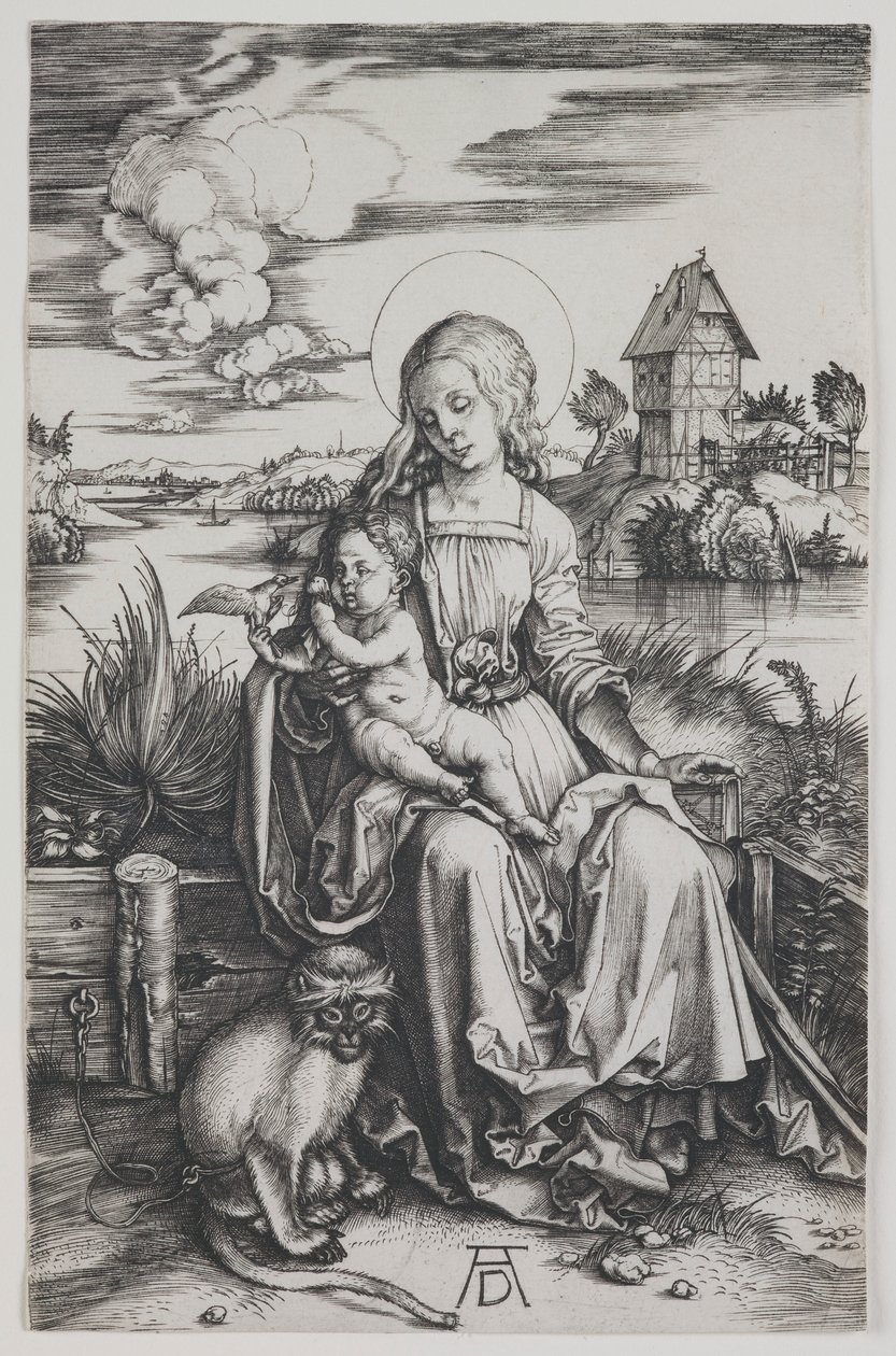 Madonna med apen av Albrecht Dürer